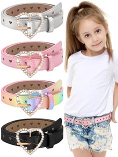 PRICES MAY VARY. Package Contains: you will receive 4 pieces of leather waist belts in 4 various bright colors, enough to meet your daily needs and replacement needs, or to share them with your family, friends, or neighbors Various Ways to Wear: the rhinestone heart belt is suitable for most girls; You can wear the belt normally or tie it with a bow; The hollowed out heart shaped design will add a touch of elegance and liveness feeling to your style Nice Using Experience: our shiny belt is made Girls Belt, Heart Belt, Wrap Bathing Suit, Purple Shampoo And Conditioner, Girls Belts, Waist Belts, High Waisted Bathing Suits, Buckles Fashion, Cloth Belt