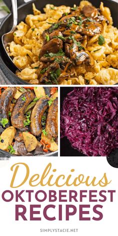 delicious oktoberfest recipes with text overlay