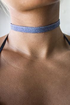 Denim Darling Choker Nyfw Style, Denim Choker, Diy Choker, Couple Black, Extraordinary Jewelry, Detailed Jewelry, Inspiration Fashion, Jewelry Choker, Yemen