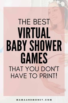 the best virtual baby shower games that you don't have to print for free