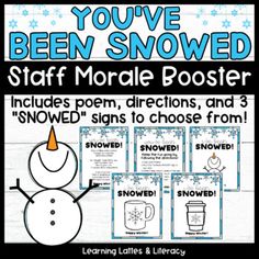 a snowman themed classroom poster with instructions to teach students how to use the letter s