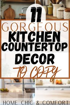 kitchen countertop decor, kitchen decorating ideas, kitchen counter styling, kitchen island styling