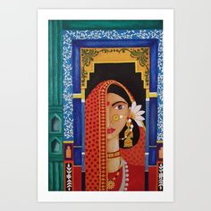 Women Art Print, Canvas Art Quotes, Small Canvas Paintings, Pichwai Paintings, Women Poster, Madhubani Art, Female Art Painting, Madhubani Painting, Indian Folk Art