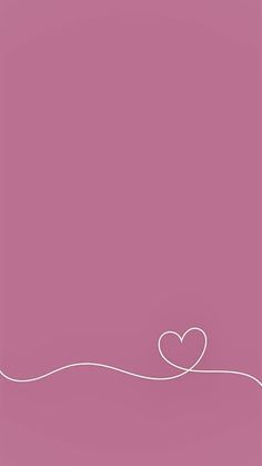 a pink background with a white heart in the middle and a line going through it