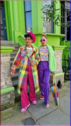 Colourful Outfits Summer, Funky Fashion Outfits, Bright Color Outfits, Colorful Fashion Aesthetic, French Summer Outfits, Temu Outfits, Cute Colorful Outfits, Funky Clothing