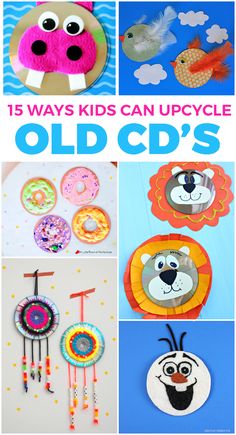 kids can upcycle old cds with these fun crafts