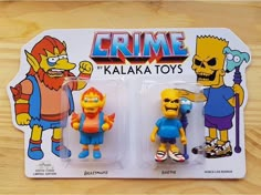 two action figures in the shape of simpsons and homer from the simpsons tv series on display