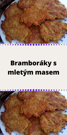 two plates with food on them and the words bramboaky's meleyn masem