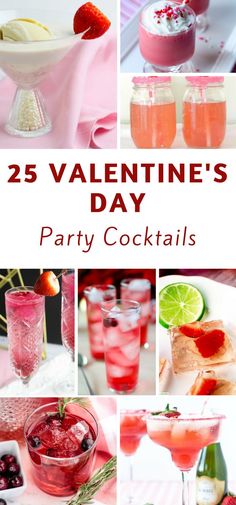 25 valentine's day fun and easy cocktails for the whole family to enjoy