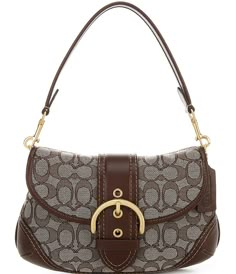 COACH Soho Signature Jacquard Shoulder Bag | Dillard's Luxury Bags Collection, Vintage Coach Bags, Girly Bags, Fancy Bags, Pretty Bags, Cute Purses, Vintage Coach, Cute Bags, Bags Designer Fashion