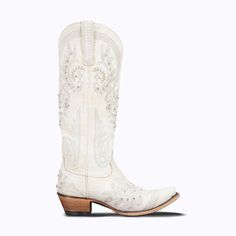 Wedding Cowgirl Boots, Cowgirl Boots Wedding, White Cowgirl Boots, Lane Boots, Cowboy Shoes, Tonal Embroidery, Bridal Boots, Elegant Boots, Wedding Boots