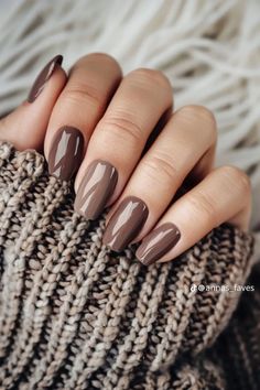 Brown Nail, Fall Nail Trends, Fall Gel Nails, Her Nails, Fall Nail Art, Fall Nail Colors, Brown Nails, Fall Nail Designs, Fall Nail