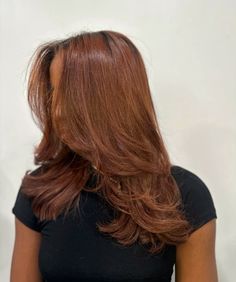 Light Auburn Hair Color, Copper Brown Hair Color, Copper Brown Hair, Light Auburn Hair, Clairol Natural Instincts, Cabello Afro Natural, Brown Hair Inspo