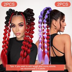 Colored Hair Synthetic Extensions 24" Colored Hair Bubble y2k Ponytail with Hair Tie for EDC Colored Bubbles, Bubble Ponytail, Colored Hair Extensions, Kids Bubbles, Crazy Hair Day, Ponytail Extension, Crazy Hair Days, Colored Hair, Tie Colors