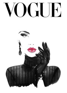 a woman with her hand on her face and the words,'voge '