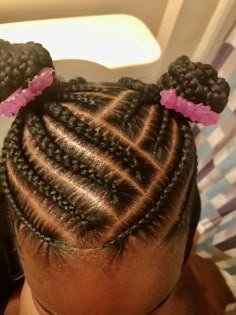 Simple Braids For Kids Black Hair, Braid Hairstyles For Toddler Girls Black, Cornrow Kids Hairstyles, Toddler Hair Braiding Styles, Toddler Cornrow Styles Kid Hairstyles, African Kids Hairstyles Girls Easy, Secondary School Hairstyles, Butterfly Braids For Kids, Kids Hairstyles Black Natural