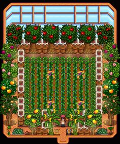 Stardew Valley, Greenhouse Stardew Valley Farm Layout Greenhouse, Greenhouse Setup Stardew, Stardew Valley Greenhouse Ideas, Stardew Greenhouse Exterior, Greenhouse Layout Stardew Valley, Stardew Greenhouse Layout, Stardew Valley Greenhouse Layout, Stardew Greenhouse, Stardew Valley Greenhouse