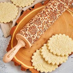 Check out our SPIRAL ROLLING PIN is an embossed rolling pin with designs. We offer textured rolling pins with patterns handmade from high-quality beech wood. These designed rolling pins gives detailed, seamless patterns into your dough. We have Christmas rolling pins! We also offer personalized rolling Christmas Rolling Pins, Patterned Rolling Pin, Garden Of Paradise, Personalized Rolling Pin, Engraved Rolling Pins, Embossed Rolling Pin, Pumpkin Spice Cookies, Homemade Noodles, Rolling Pins