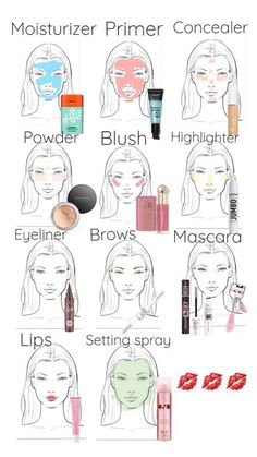 Makeup Routine Guide, Teknik Makeup, Makeup At Home, Makeup Order, Simple Makeup Tips, Makeup Face Charts, Makeup Artist Tips, Makeup Help, Easy Makeup Tutorial