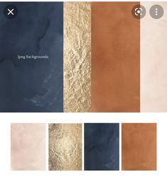 an iphone screen with different colors and textures on the same page, including beiges, blue, and brown