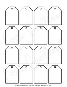 small blank Christmas tags template free printable Free Printable Price Tags Templates, Price Tag Template Design Free Printable, Free Printable Blank Gift Tags, Handmade Tags Printable Free, Free Printable Tags Templates, Free Printable Favor Tags