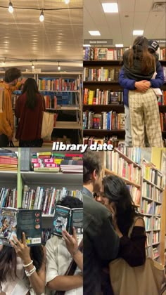 Book Dates Couple, Library Date Ideas, Library Date Aesthetic Couple, Book Date Aesthetic, Fun Dates Aesthetic, Library Date Aesthetic, Fun Dates With Boyfriend Pictures, Spontaneous Dates, Partner Aesthetic