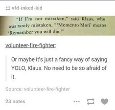 a text message that reads volunteer - fighter or maybe it's just a fancy way of saying yolo, kalus no need to be so afraid of it