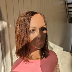 This Is A Handmade Tiny Braids Closure Wig. Very Beautiful And Natural Looking Tiny Braids, Braids Color, Closure Wig, Brown Gold, Womens Hairstyles, Wigs, Braids, Hair, Gold