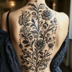 Artful Black And Grey Tattoo Tattoo Sketches Neotraditional Flowers, Bold Line Tattoo, Black Dahlia Tattoo, The Silent Voice, Wildflower Tattoos, Flower Sleeves, Dahlia Tattoo, Back Tats, Black And Grey Tattoo