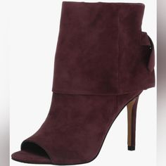 New Without Box, Msrp $ 159.99 New Vince Camuto Amesha Open Toe High Heel Ankle Booties Purple Suede 9.5m Inventory: Mh Grc Left P4 Department Store Markings On Soles And There May Be Stickers And Or Residue, Slight Dust Or Dirt, Light Indentions, Or Slight Surface Scuffs, Minor Wrinkles Etc. From Being Tried On At The Store Due To Being On Display At The Retail Store And Are Unavoidable. Priced Accordingly. Boots Amazon, Open Toe High Heels, Open Toe Heels, Purple Suede, Vince Camuto Shoes, Suede Material, Ankle Bootie, Heels Boots, Heeled Ankle Boots