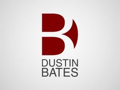 the logo for dustin hates is shown in red and gray colors on a white background