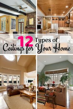 four different types of ceilings for your home that you can use in the next project