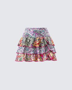 Raisa Paisley Tiered Micro Mini Skirt – FINESSE Fitted Multicolor Tiered Mini Skirt, Summer Tiered Skirt With Paisley Print, Bohemian Mini Skort With Lined Skirt, Summer Patterned Mini Skirt, Spring Paisley Print Mini Skirt, Bohemian Beach Skort, Bohemian Flowy Mini Skort, Bohemian Flowy Mini Skirt Skort, Bohemian Skirted Skort For The Beach