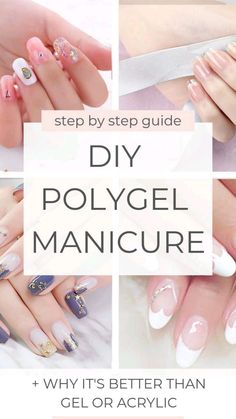 Diy Uv Gel Nails At Home, Applying Polygel Nails, Best At Home Nail Kits, Gel Nail Kits For Home, Polygel Nails Tutorial Step By Step, Diy Polygel Nails At Home, How To Do Poly Gel Nails At Home, Clear Polygel Nails, Poly Gel Nails Design