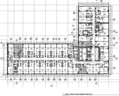 the floor plan for an office building with multiple floors and lots of space to work on