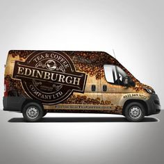 a van wrap design for edinburgh coffee company