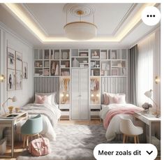 Zara Bedroom, Bedroom Ideas Studio, Bedroom Ideas Loft, Sisters Shared Bedroom, Bedroom Ideas Teen, Sibling Bedroom, Loft Bedroom Ideas