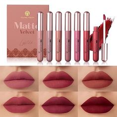 YOUNG VISION 6-Pc Matte Nude Liquid Lipstick Set - Long-Lasting & Pigmented Shades, Lip Gloss Bundle Gift Collection for Girls/Women Lip Gloss Bundle, Nude Liquid Lipstick, Liquid Lipstick Set, Lip Color Makeup, Cream Contour, Matte Gloss, Lipstick Set, Contour Makeup, Waterproof Mascara