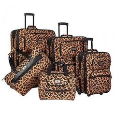 Leopard Animal, Luggage Sets, Cheetah Print, Cute Bags, Fashion Handbags