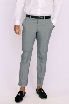 We're loving these flat front slacks! The tailored legs offer an elongating effect. Slim Fit Full Length Business Casual Pants, Slim Fit Full Length Pants For Business Casual, Slim Fit Ankle-length Pants For Business Casual, Slim Fit Straight Leg Business Casual Pants, Business Slim Fit Straight Pants, Slim Fit Straight Leg Pants For Business Casual, Slim Fit Straight Pants With Welt Pockets, Slim Fit Straight Work Pants With Welt Pockets, Slim Fit Straight Pants For Business