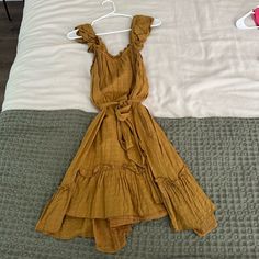 Mustard Color, Cleobella, Worn Once, Flattering And Comfy Mustard Dress, Mustard Dressing, Mustard Color, Gold Yellow, Mustard, Womens Dresses, Yellow, Dresses, Women Shopping