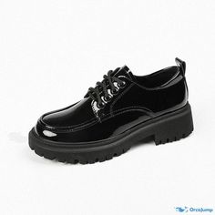 Orcajump - Le Fu Shoes: Thick-soled Chunky Heels, Retro-Style Dress Shoes with Straps, Suitable for College Uniforms, Womens Single Shoes Shoes With Straps, College Uniform, Retro Style Dress, Dress And Heels, Platform Shoes, Style Dress, Retro Inspired, Chunky Heels, Retro Style