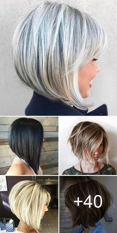 Best Bob Haircuts, Stacked Bob, Highlights Blonde, Long Bob Haircuts, Pink Highlights