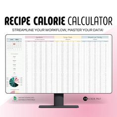 free excel budget spreadsheet templates Recipe Builder, Calorie Calculator, Budgeting Tools, Calorie Counter