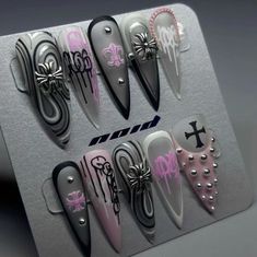 Blue Diamond Nails, Monster Nails, Concert Nails, Hard Nails, Crazy Nails, Acrylic Nails Coffin Pink, Bling Acrylic Nails