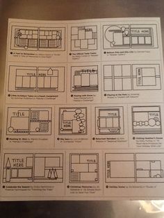 the instructions for making a paper doll house