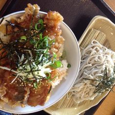 the meal is prepared and ready to be eaten on the table at the eatery