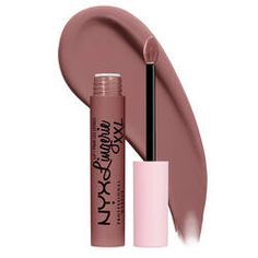 Black Liquid Lipstick, Nyx Lip Lingerie, Lipstick Nude, Long Lasting Matte Lipstick, Hot Lipstick, Nyx Lip, Nyx Lipstick, Beautiful Lipstick, Waterproof Liquid Eyeliner