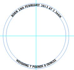 an image of a circle with the words born and february 2013 at 2pmam