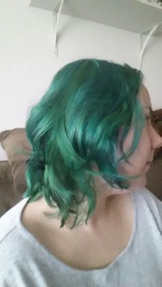 My new green and blue hair Green And Blue Hair, New Green, Green And Blue, Blue Hair, Long Hair Styles, Hair Styles, Green, Hair, Blue